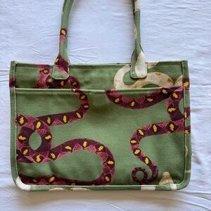 Vince Camuto Alula Tote Coiled Snake Print